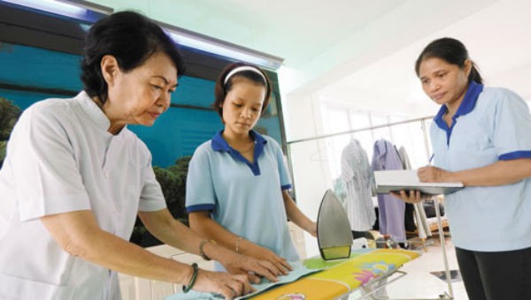 Đào tạo lao động Việt Nam đi giúp việc ở nước ngoài. Ảnh minh họa