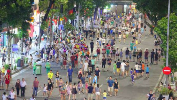 Một góc phố đi bộ