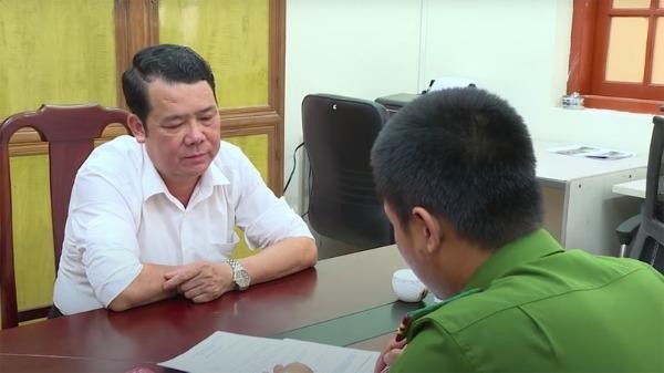 Ông Nguyễn Văn Sướng tại cơ quan điều tra.