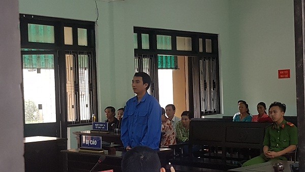 Bị cáo Phạm Văn Phong tại phiên tòa