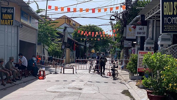 Hội An đã đã cho cách ly 1 khu vực trước khi thực hiện giãn cách xã hội từ 0h ngày 31/7.
