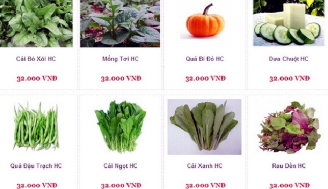 Rau hữu cơ được bàn tràn lan trên mạng xã hội