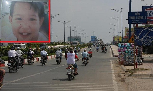 Cầu Tham Lương, nơi vợ chồng ông Thuận tìm thấy cháu Thảo.