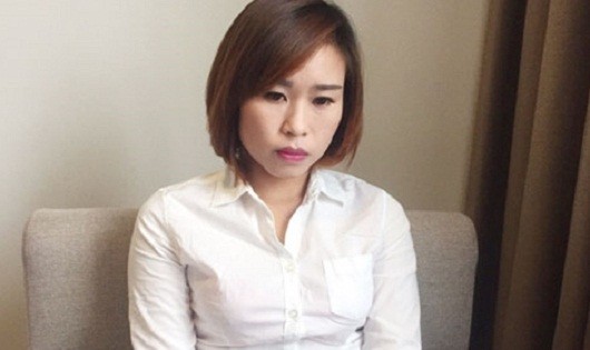 Nguyễn Thị Thanh Hợi khi bị bắt giữ (Ảnh CAND)