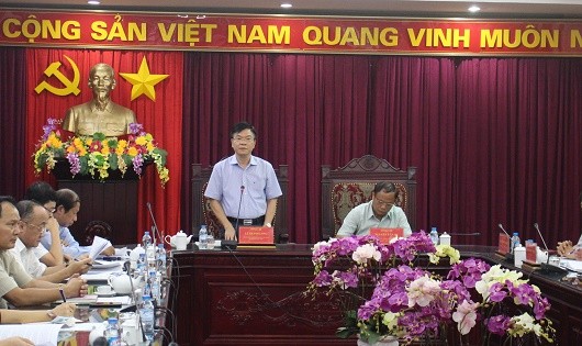 Bộ trưởng Lê Thành Long làm việc với Thường trực Tỉnh ủy, HĐND, UBND tỉnh Bắc Kạn.