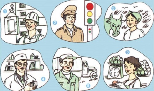 Nghề nghiệp của các nhân vật trong SGK không có sự cân bằng giữa nam và nữ.