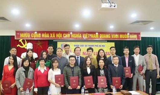 Lễ kết nạp luật sư Đợt 1 năm 2018 của Đoàn Luật sư TP Hà Nội.