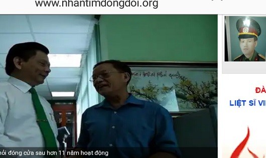 Dòng thông tin tìm liệt sĩ Đoàn Anh Thông do con trai liệt sĩ chia sẻ trên trang thông tin nhantimdongdoi.org