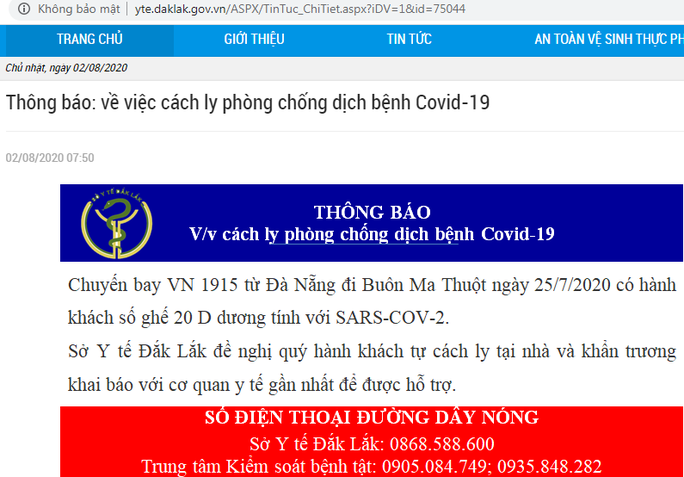 Khẩn: Hành khách trên chuyến bay từ Đà Nẵng về Buôn Ma Thuột dưới đây liên hệ ngay cơ quan y tế - Ảnh 1. Khẩn: Hành khách trên chuyến bay từ Đà Nẵng về Buôn Ma Thuột dưới đây liên hệ ngay cơ quan y tế - Ảnh 1.