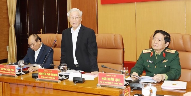 Tổng bí thư, Chủ tịch nước Nguyễn Phú Trọng phát biểu khai mạc hội nghị