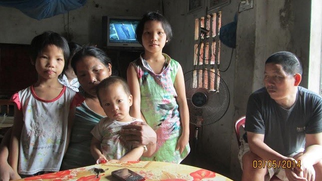 Gia cảnh nghèo khó của vợ chồng chị Hậu.