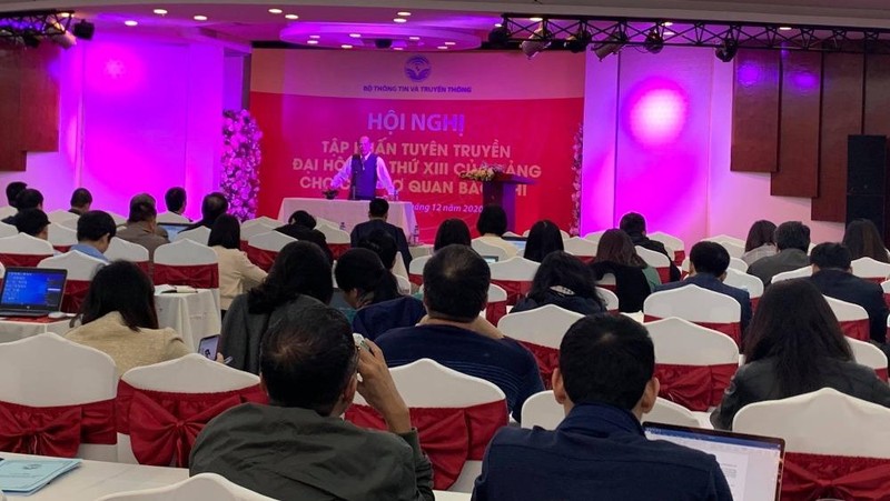 Hội nghị tập huấn tuyên truyền Đại hội đại biểu toàn quốc lần thứ XIII của Đảng cho các cơ quan báo chí.