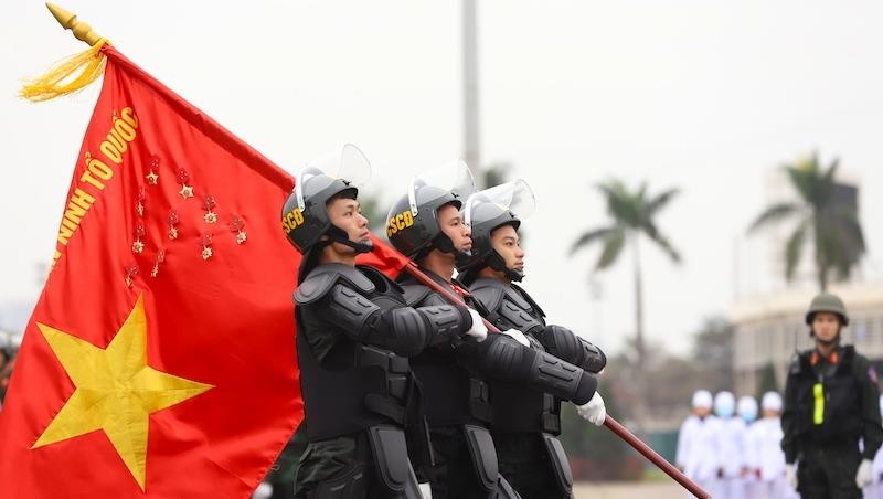 Các lực lượng tham gia Lễ xuất quân, diễn tập. Ảnh: VGP
