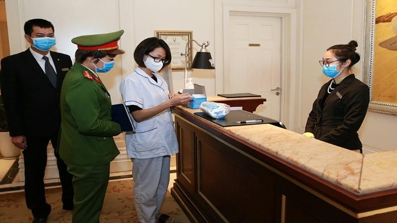 Hà Nội tăng cươnhf các biện pháp chống dịch Covid-19. Ảnh minh hoạ