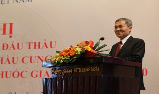 Phó Tổng Giám đốc BHXH Việt Nam Phạm Lương Sơn phát biểu tại Hội nghị