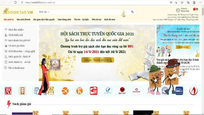 Hội sách trực tuyến Quốc gia diễn ra từ ngày 17/4/2021 đến ngày 15/5/2021 trên Sàn book365.vn