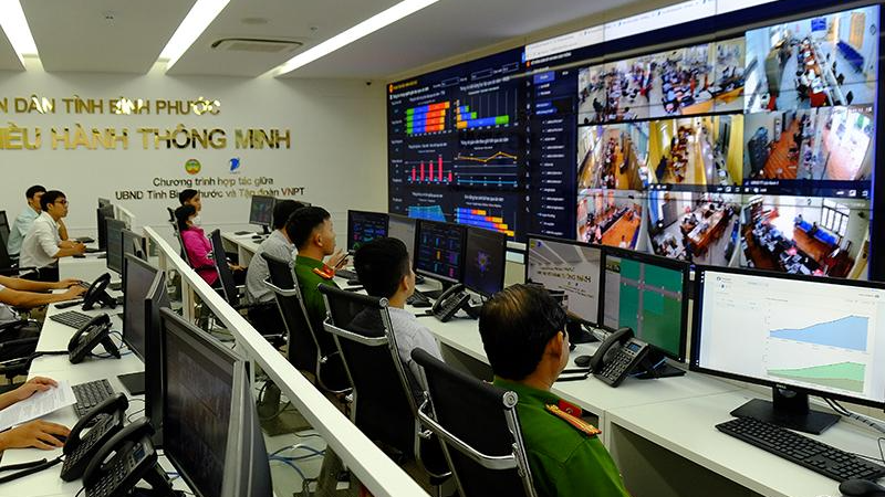Trung tâm điều hành thông minh tỉnh Bình Phước.