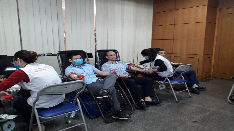 Cán bộ, người lao động của Bộ Công Thương tham gia Ngày hội hiến máu tình nguyện