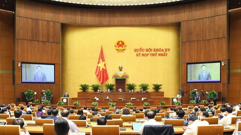 Các đại biểu tại thảo luận của QH về dự kiến Chương trình xây dựng luật, pháp lệnh năm 2022, điều chỉnh Chương trình xây dựng luật, pháp lệnh năm 2021.