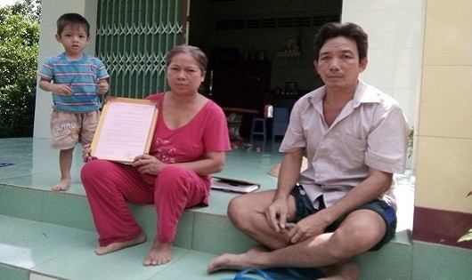 Vợ chồng ông Hòa ở thôn Mỹ Quới