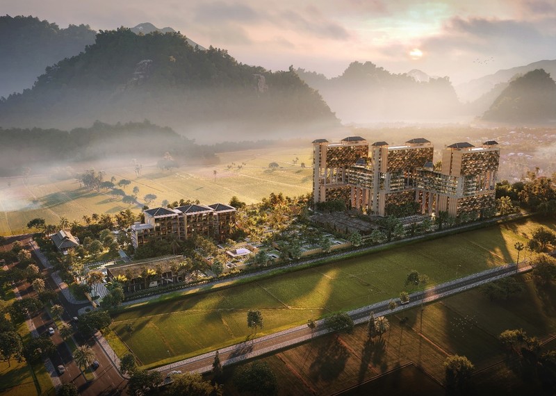 Dự án Apec Mandala Sky Villas Kim Bôi phối cảnh tương lai