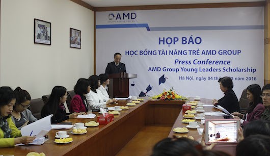 AMD Group lập Quỹ Học bổng Tài năng trẻ dành cho sinh viên Việt Nam 