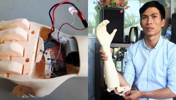 Ngô Văn Dết và sản phẩm bàn tay robot