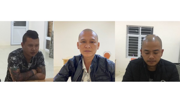 3 đối tượng Thành, Thông, Tình bị bắt giữ