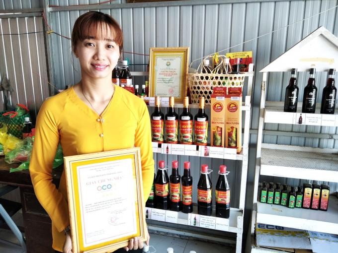 Nước mắm Bích Tuyền đạt chứng nhận 3 sao OCOP cấp tỉnh.