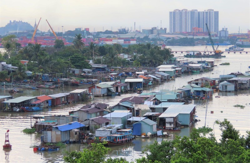 Làng bè thuộc phường Long Bình Tân, TP Biên Hoà, tỉnh Đồng Nai.