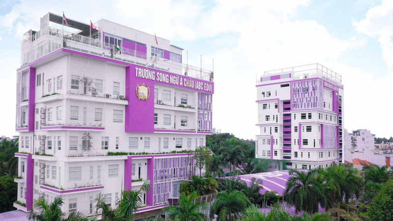 Toàn cảnh Trường TH-THCS-THPT Song ngữ Á Châu tại phường Quyết Thắng (TP Biên Hòa, tỉnh Đồng Nai).