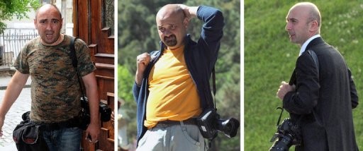 Irakli Gedenidze (phải), Zurab Kurtsikidze (giữa) và Giorgi Abdaladze.