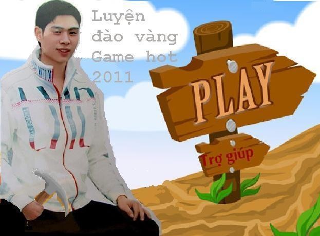 Lê Văn Luyện được biến thành nhân vật trong game đào vàng để câu khách