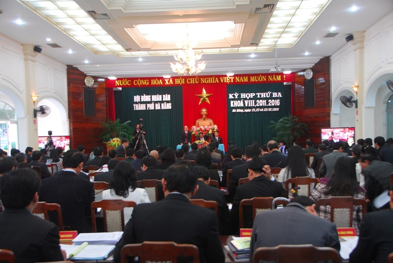 Quang cảnh kỳ họp HĐND TP.Đà Nẵng.