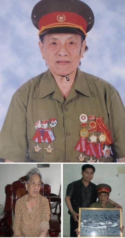 Bà Nguyễn Thị Lan (tức Bảy Thu) lật lại cuốn sổ nhật ký, hiện bà sống tại Kiên Giang.