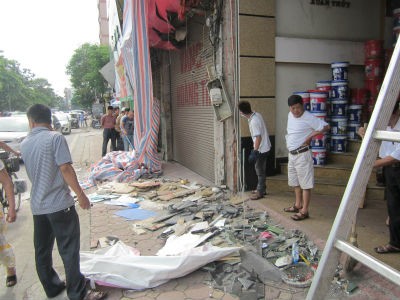 Hiện trường vụ nổ