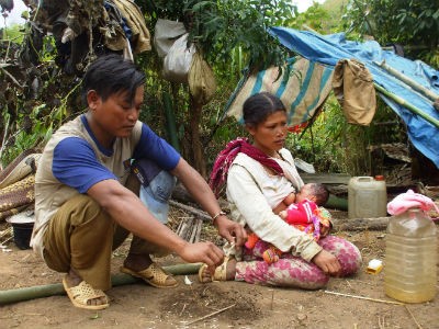 Vợ chồng anh Phan thuật lại quá trình bắt con trăn lạ