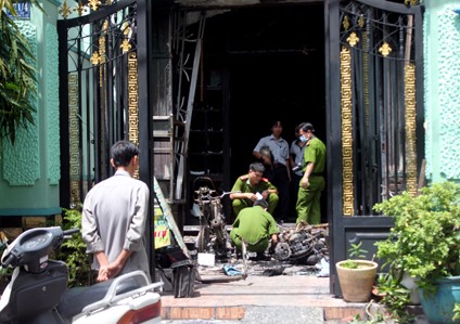 Hiện trường vụ cháy khiến 6 người nhập viện tại căn nhà trên địa bàn quận 5