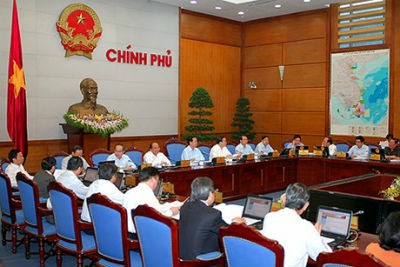 Chính phủ họp phiên thường kỳ tháng 9/2013. Ảnh: Internet