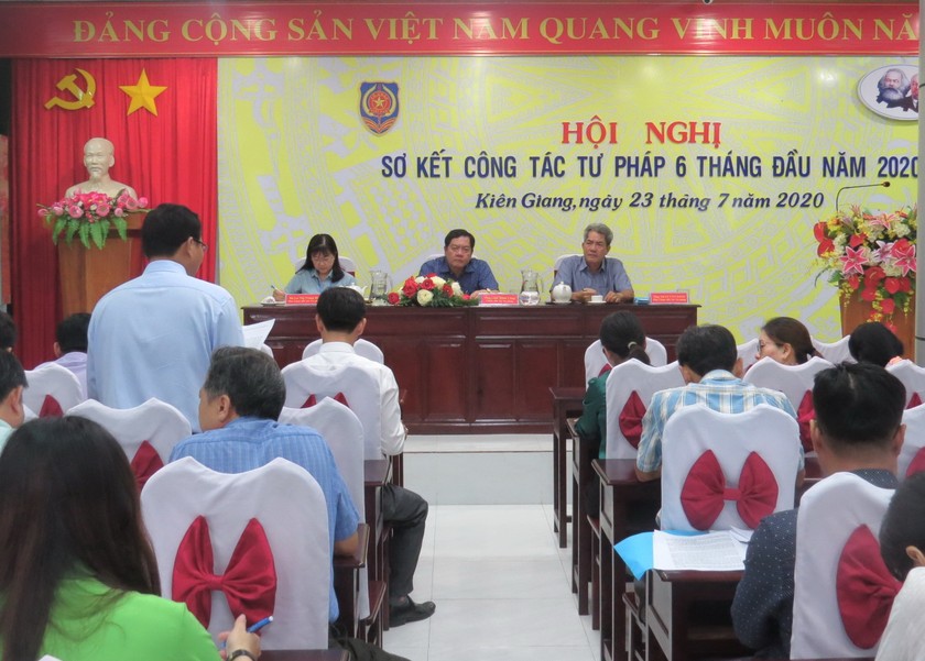 Kiên Giang sơ kết công tác tư pháp 6 tháng đầu năm