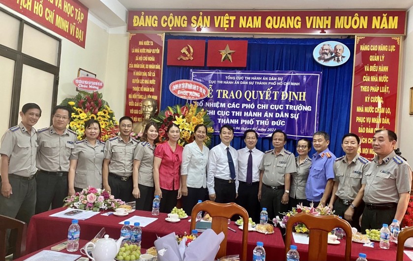 TP. Hồ Chí Minh: Bổ nhiệm 6 Phó Chi cục trưởng Thi hành án dân sự thành phố Thủ Đức