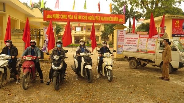 Xã Đồng Tâm coi trọng tuyên truyền phòng chống dịch bệnh Covid -19, ảnh MH