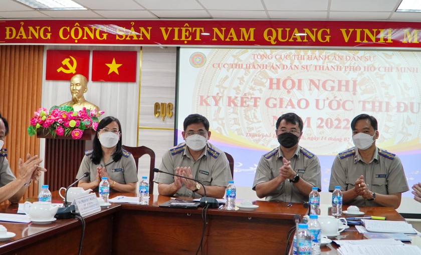 Cục Thi hành án dân sự TP.Hồ Chí Minh: Ký kết giao ước thi đua năm 2022