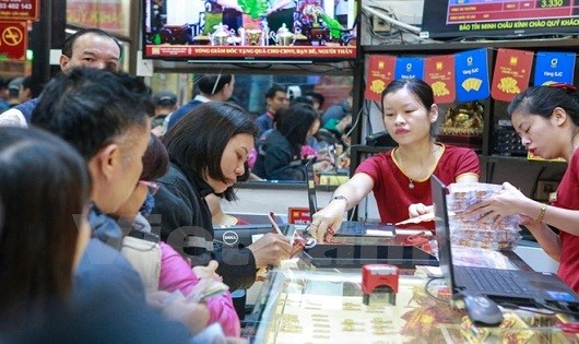 Giá vàng hôm nay tăng nhẹ chiều bán ra