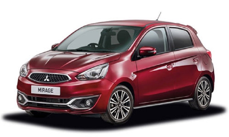 1. Mitsubishi Mirage (mức tiêu hao nhiên liệu: 7,2 lít/100 km).