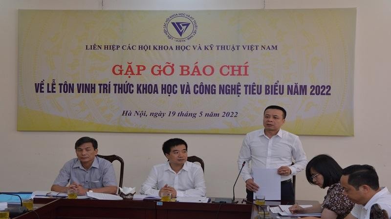 Chương trình Gặp mặt báo chí công bố Lễ tôn vinh trí thức khoa học và công nghệ tiêu biểu năm 2022.