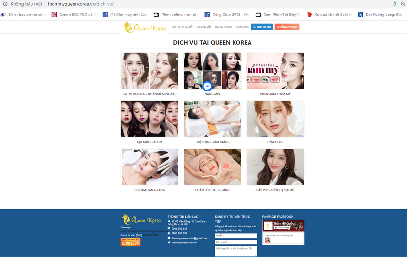 Thẩm mỹ viện quốc tế Queen Korea: Bất chấp dư luận vẫn ngang nhiên quảng cáo những dịch vụ vượt phép