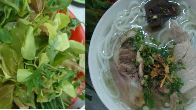 Rau sống ăn kèm bánh canh phải đủ 18 loại 