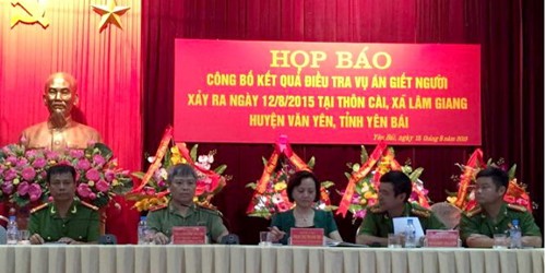 ​Họp báo công bố chính thức về vụ thảm sát tại Yên Bái 