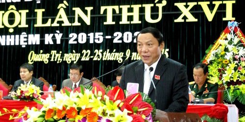 Đồng chí Nguyễn Văn Hùng, tân Bí thư Tỉnh ủy Quảng Trị